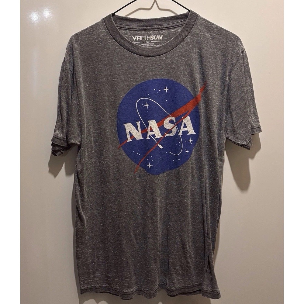 NASA Grey T Shirt‎ Youth M 40 X 26 Short Sleeve